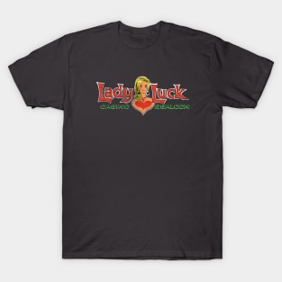 Retro Vintage Lady Luck Casino and Hotel Las Vegas T-Shirt